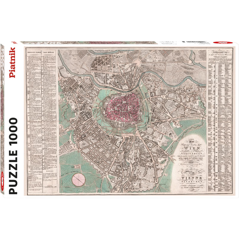 Пазл PIATNIK Карта Відня 1824 1000 елементів (PT-559440)