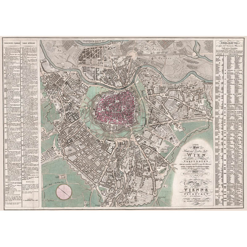 Пазл PIATNIK Карта Відня 1824 1000 елементів (PT-559440) Для кого універсально