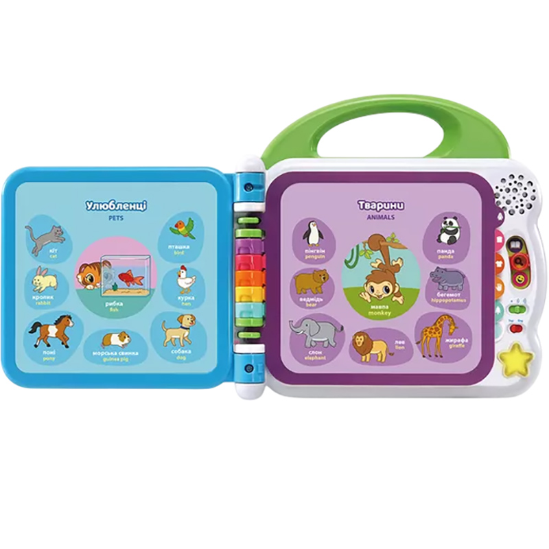 Розвиваюча іграшка VTECH Англо-український словник - 100 слів (80-601576) Додатково живлення: 2 батареї типу AA