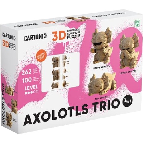 В Фокстрот 3D пазл CARTONIC AXOLOTLS TRIO 262 эл (CARTTRIOAXOL)