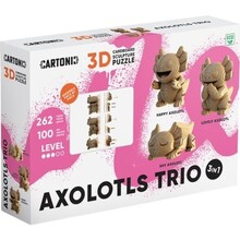 3D пазл CARTONIC AXOLOTLS TRIO 262 эл (CARTTRIOAXOL)