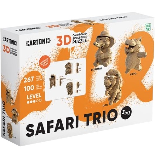 В Фокстрот 3D пазл CARTONIC SAFARI TRIO 276 эл (CARTTRIOSAF)