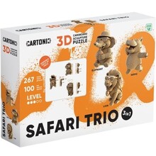 3D пазл CARTONIC SAFARI TRIO 276 эл (CARTTRIOSAF)