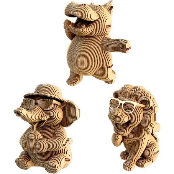 3D пазл CARTONIC SAFARI TRIO 276 эл (CARTTRIOSAF)