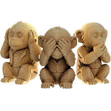3D пазл CARTONIC 3D Puzzle Monkeys Trio (CARTTRIOMONK)