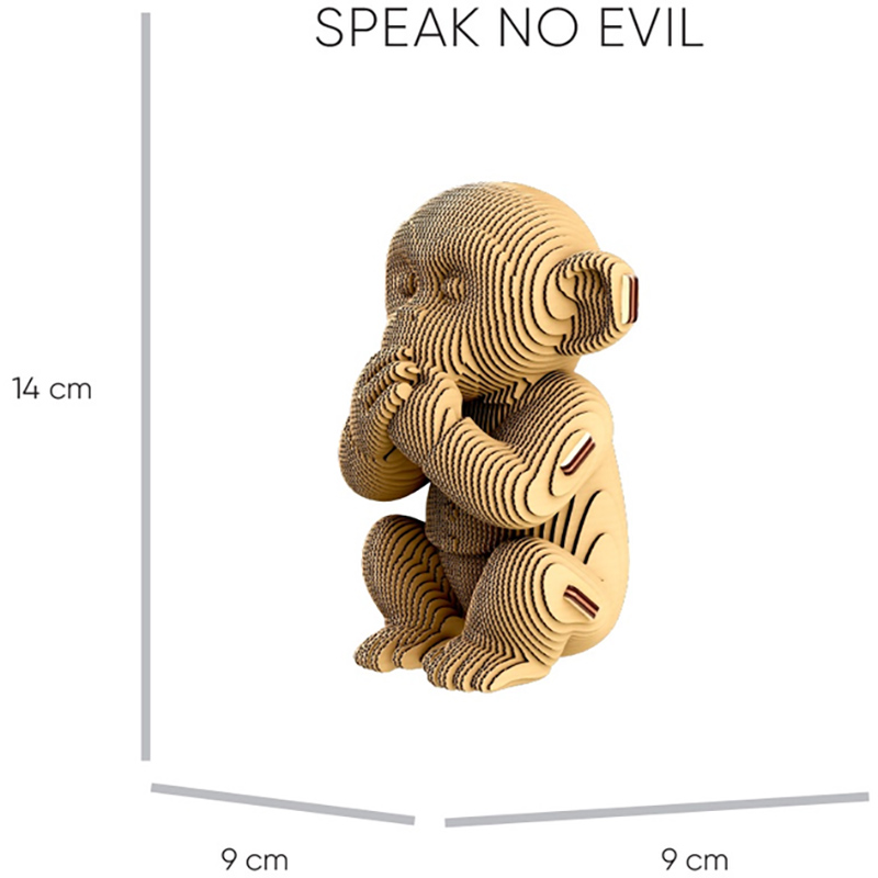 Заказать 3D пазл CARTONIC 3D Puzzle Monkeys Trio (CARTTRIOMONK)