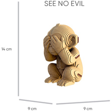 3D пазл CARTONIC 3D Puzzle Monkeys Trio (CARTTRIOMONK)