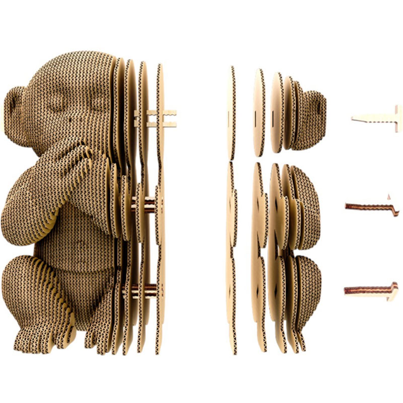 Фото 3D пазл CARTONIC 3D Puzzle Monkeys Trio (CARTTRIOMONK)