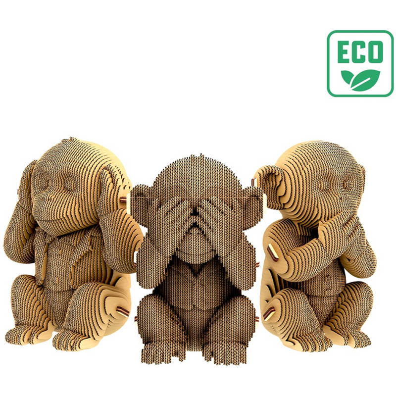 3D пазл CARTONIC 3D Puzzle Monkeys Trio (CARTTRIOMONK) Для кого универсально