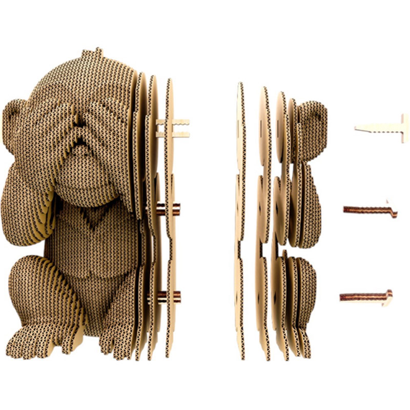 Изображение 3D пазл CARTONIC 3D Puzzle Monkeys Trio (CARTTRIOMONK)