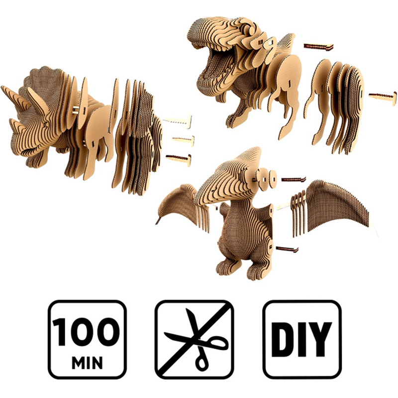 В интернет магазине 3D пазл CARTONIC 3D Puzzle Dinos Trio (CARTTRIODINO)