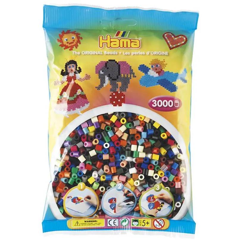 Термомозаика HAMA MIDI Набор цветных бусин 22 цвета 3000шт (201-67)