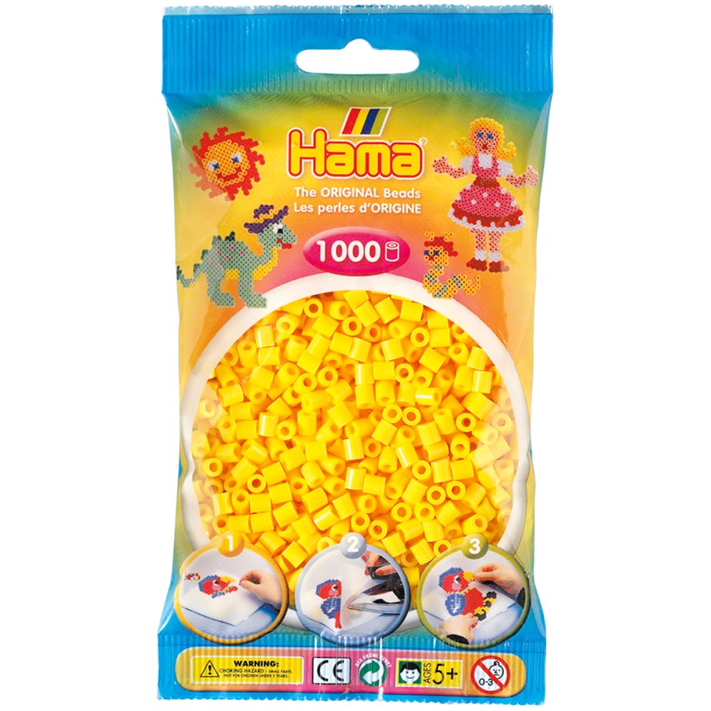 Термомозаика HAMA Набор желтых бусин MIDI 1000 шт (207-03)