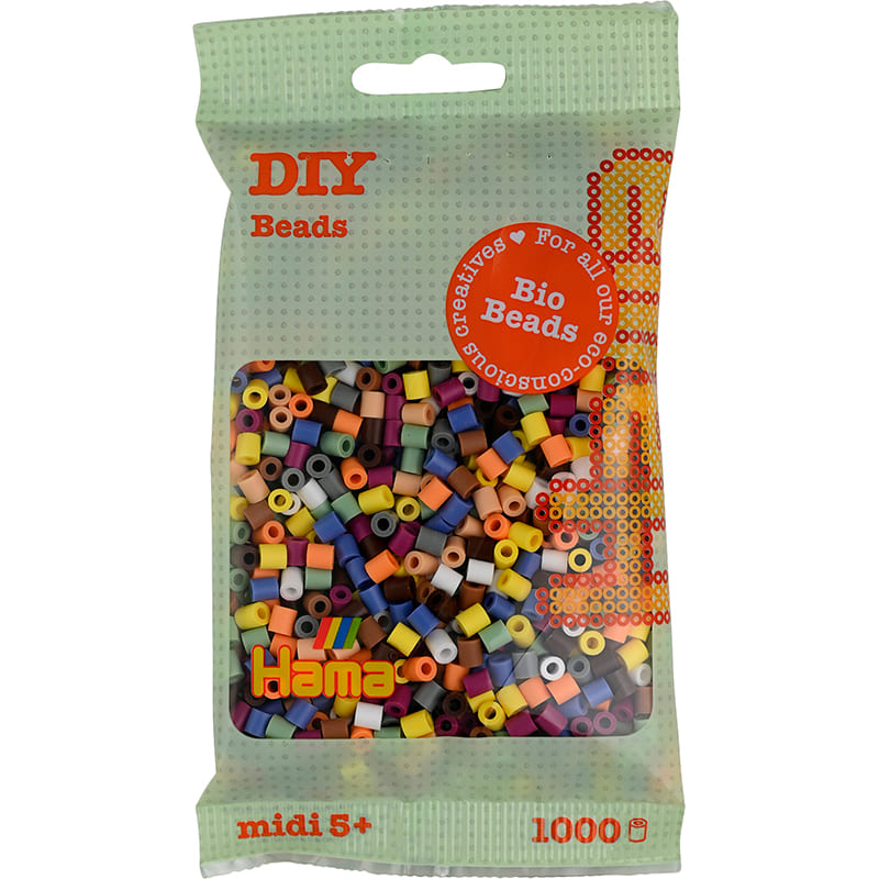 Мозаїка HAMA MIDI 1000 шт 10 кольорів (HM-190-197)