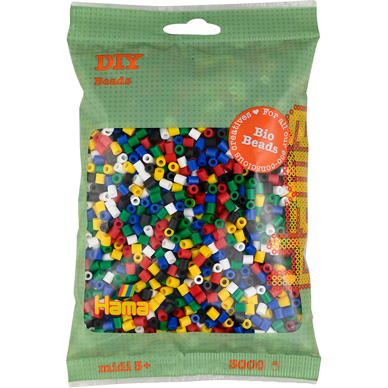 Мозаїка HAMA MIDI 3000 шт 6 кольорів (HM-191-198)