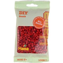 Термомозаика HAMA Набор темно-красных бусин MIDI BIO 1000 шт (HM-190-022)