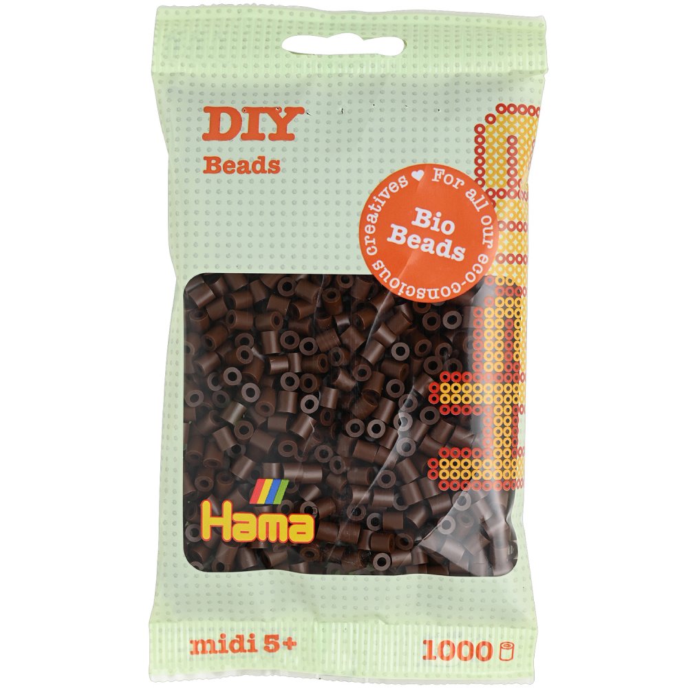 Термомозаика HAMA Набор темно-коричневых бусин MIDI BIO 1000 шт (HM-190-012)