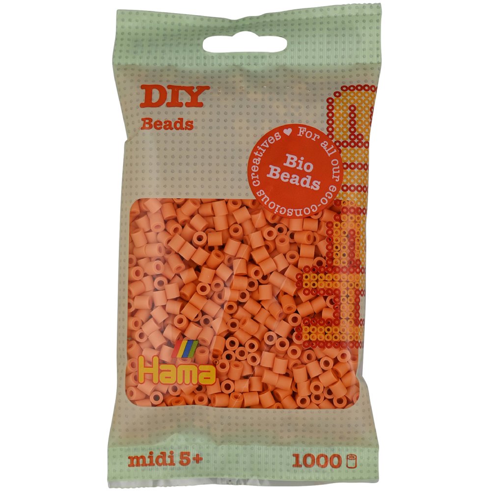 Термомозаика HAMA Набор светло-абрикосовых бусин MIDI BIO 1000 шт (HM-190-105)