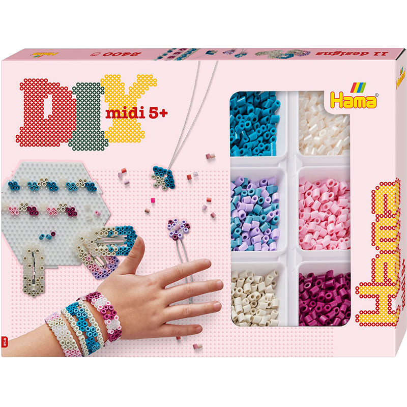 Мозаика HAMA MIDI Модные украшения Браслеты со шкатулкой 2400 шт (HM-3712)