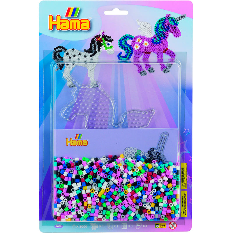 Мозаїка HAMA MIDI Єдиноріг 2000 шт (HM-4079) Предмет вивчення логіка