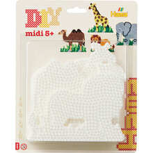 Набор полей для термомозаики HAMA MIDI Слон Жираф Лев Верблюд 4 шт (HM-4582)