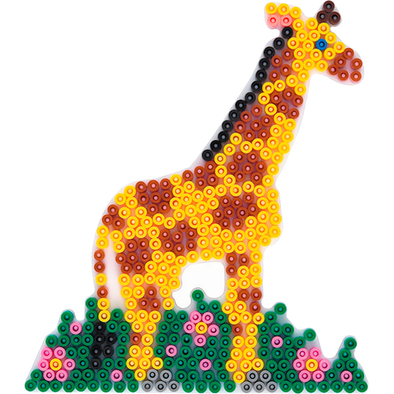 Фото Набор полей для термомозаики HAMA MIDI Слон Жираф Лев Верблюд 4 шт (HM-4582)