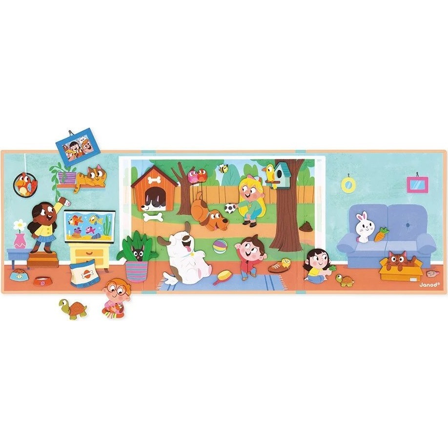 Фото 4 Магнитная книга JANOD Домашние животные (J05457)