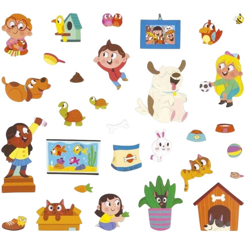 Магнитная книга JANOD Домашние животные (J05457) Для кого универсально