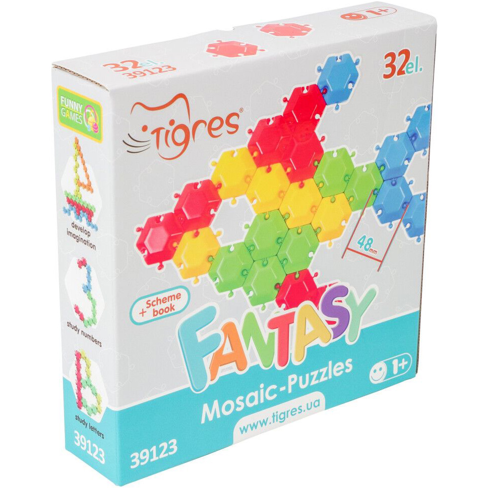 Пазл-мозаїка TIGRES Фантазія 32 ел. (39123)
