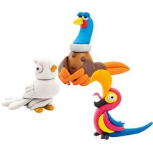 Набір для ліплення ЛІПАКА Птахи: Папуга ара, фазан, голуб (60025-UA01)