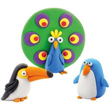 Набір для ліплення ЛІПАКА Птахи: Пінгвін, павич, тукан (60026-UA01)