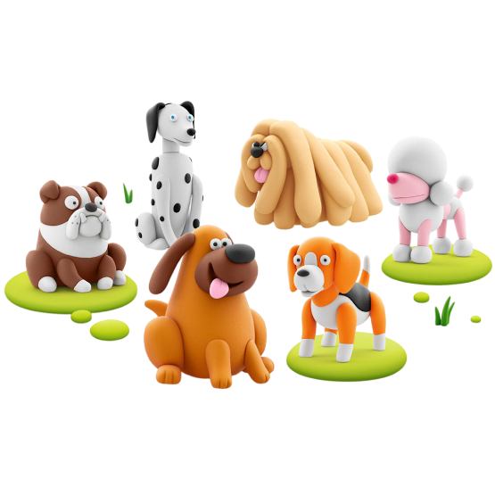 Набір для ліплення ЛІПАКА Собаки-друзі (15030-UA01) Вік від 3 років