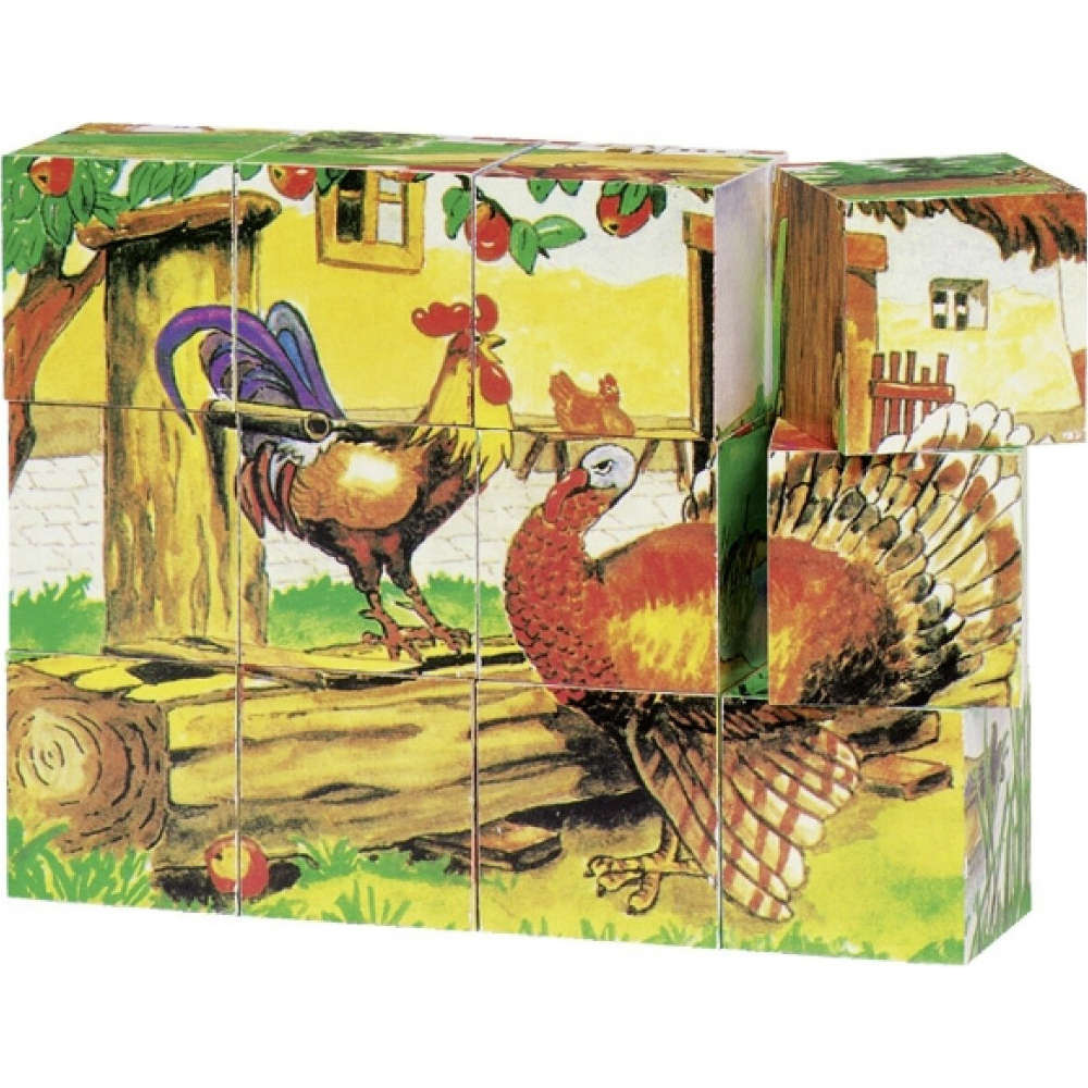 

Кубики деревянные Goki Ферма (57878G), Кубики деревянные Ферма 57878G