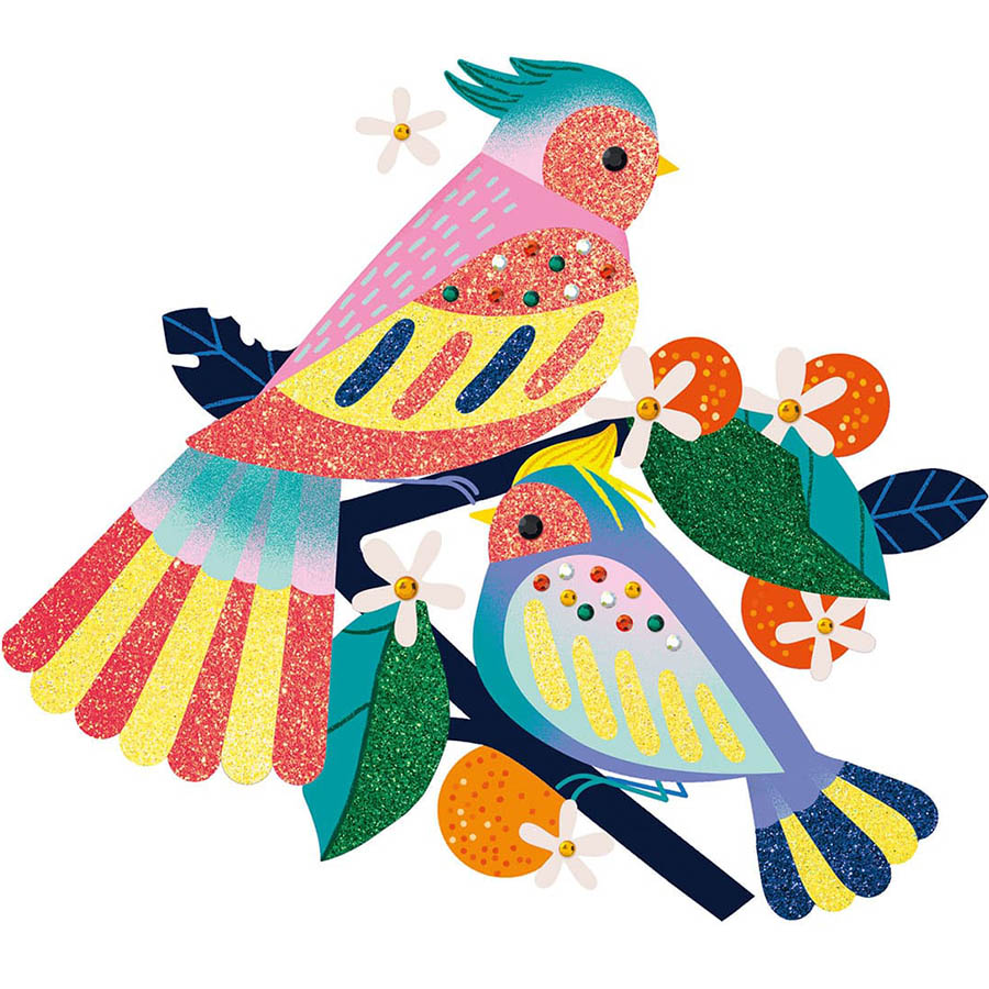 Набор для творчества DJECO Райские птицы (DJ09522) Рукоделие изготовление декора