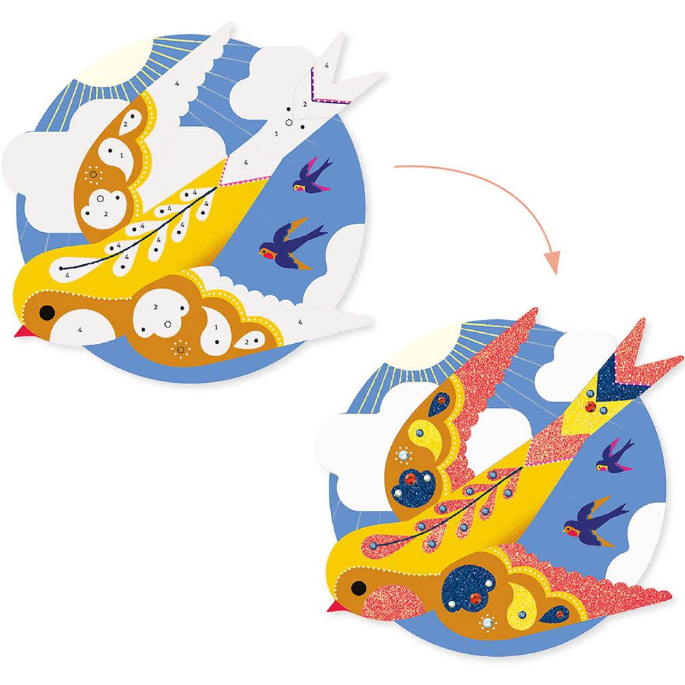 Набор для творчества DJECO Райские птицы (DJ09522) Для кого универсально