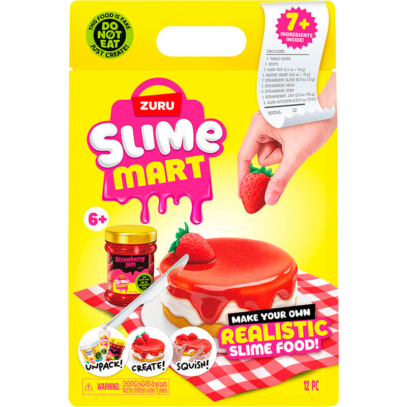 Фото Игровой набор SLIME MART Shopping Bag Клубничный чизкейк (15901A)