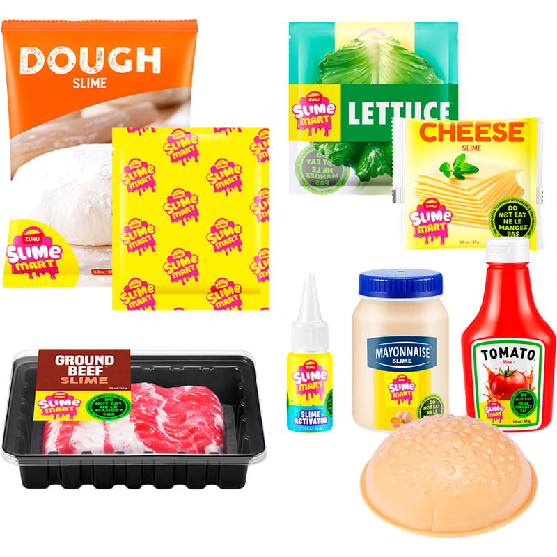 Игровой набор SLIME MART Shopping Basket Бургер (15905A) Для кого универсально