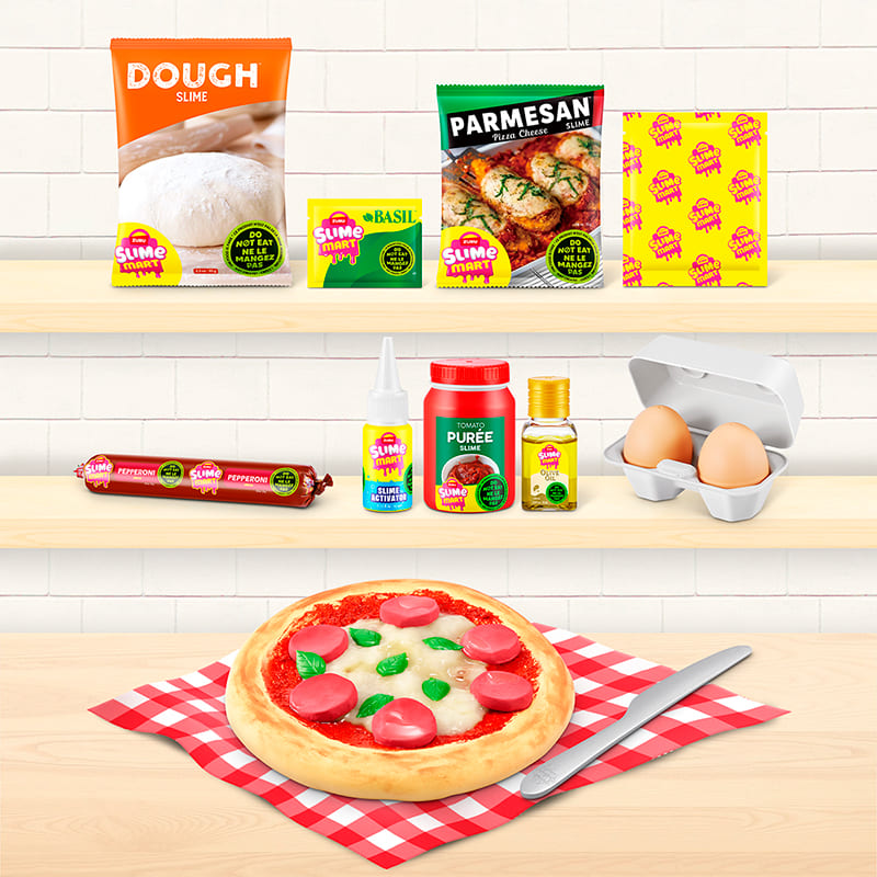 Изображение Игровой набор SLIME MART Shopping Basket Пицца (15905B)