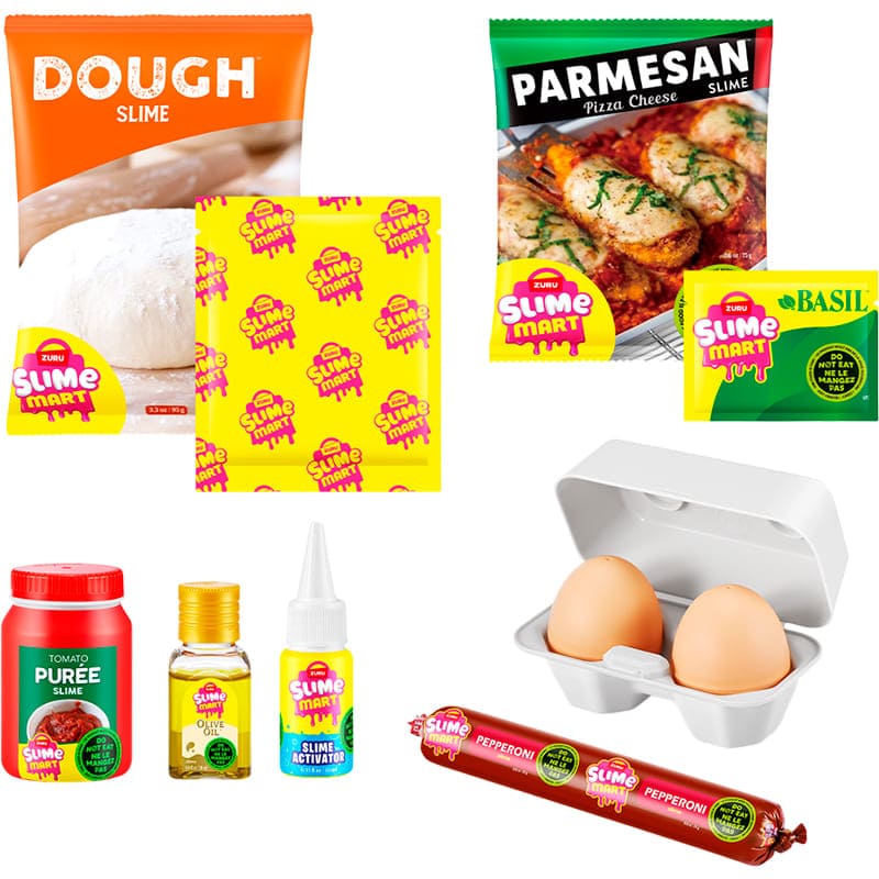 Игровой набор SLIME MART Shopping Basket Пицца (15905B) Для кого универсально