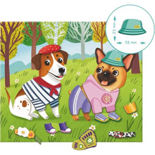 Магнитная игра DODO Одевалка Забавные псы (200278)