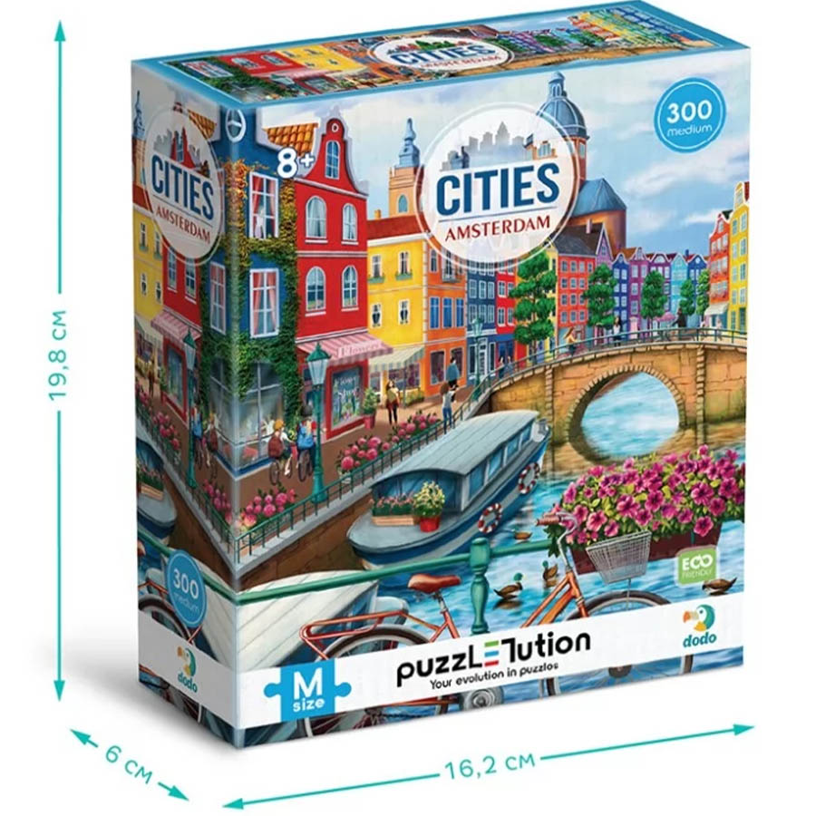 Пазл DODO Medium-M Города. Амстердам 300 эл. (300646) Тематика пазла архитектура