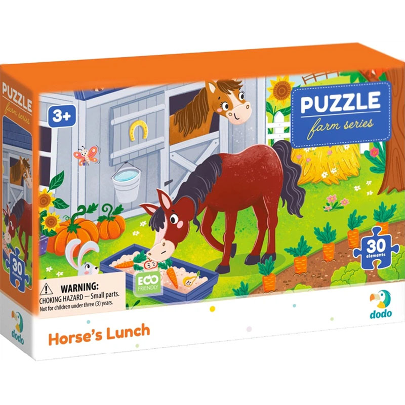 Пазл DODO Обід для конячки 30 ел. (300684)