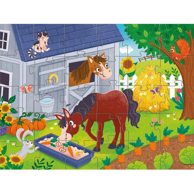 Пазл DODO Обід для конячки 30 ел. (300684) Вік від 3 років