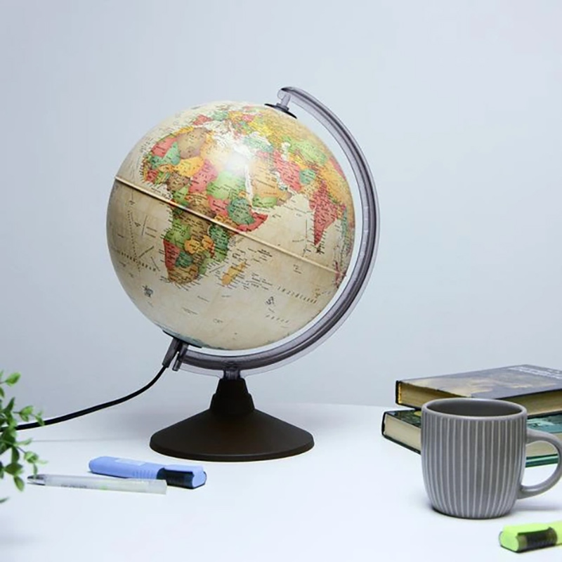 Зовнішній вигляд Глобус TECNODIDATTICA Marco Polo 25 см з підсвічуванням українська мова (0325MPANUCLMFL4B)