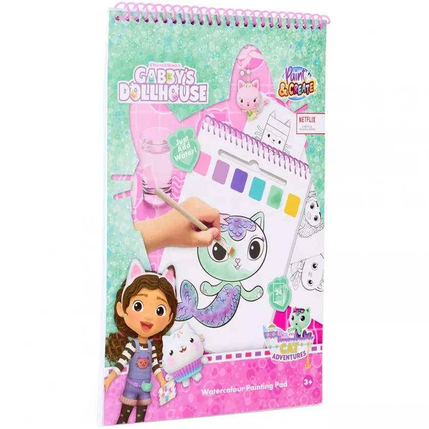 Розмальовка GABBY'S DOLLHOUSE водяна (GD24355) Для кого для дівчаток