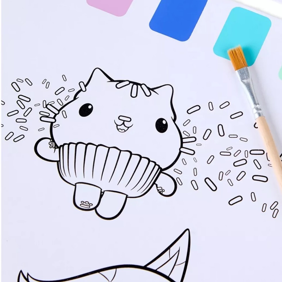 Розмальовка GABBY'S DOLLHOUSE водяна (GD24355) Малювання розмальовки та альбоми