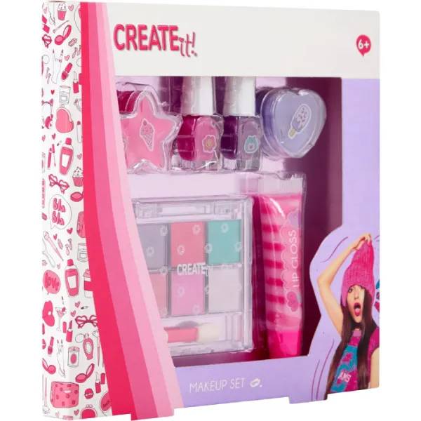 Набір дитячої косметики CREATE IT! Рожево-ліловий (884507)