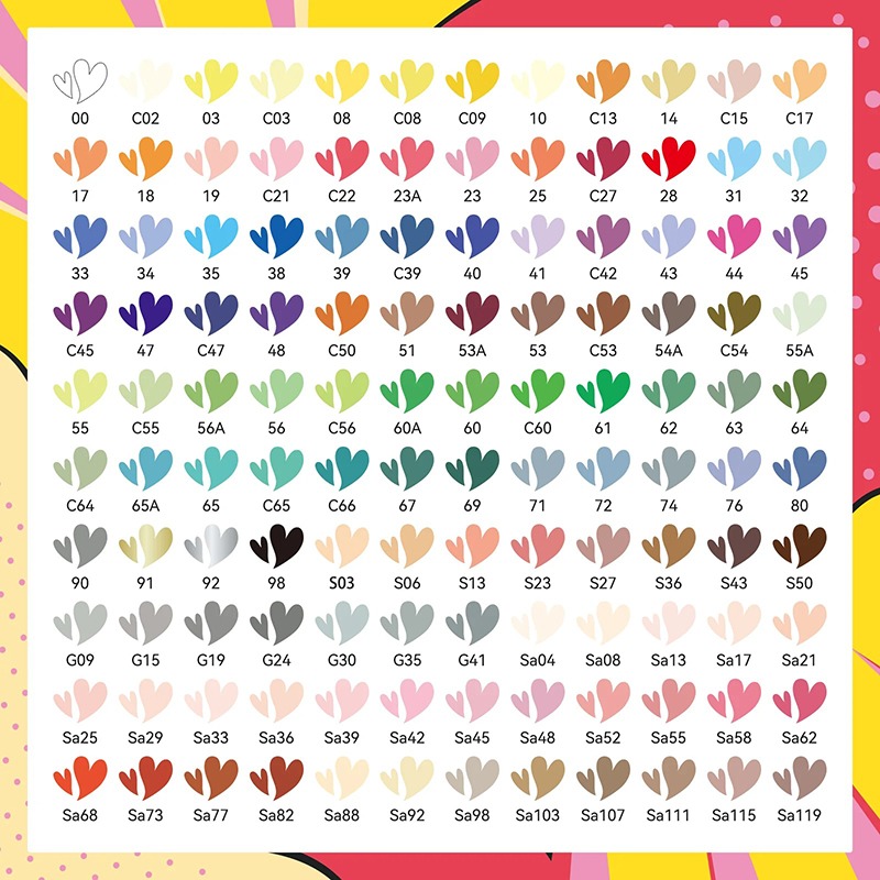 Акрилові маркери ARRTX AACM-05120A 120 кольорів Кількість елементів 120