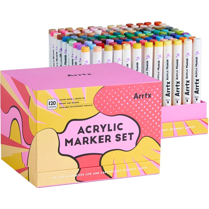 Акрилові маркери ARRTX AACM-05120A 120 кольорів