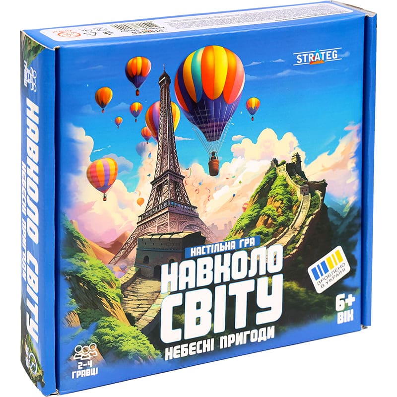 Замовити Настільна гра STRATEG Навколо світу небесні пригоди (30502)